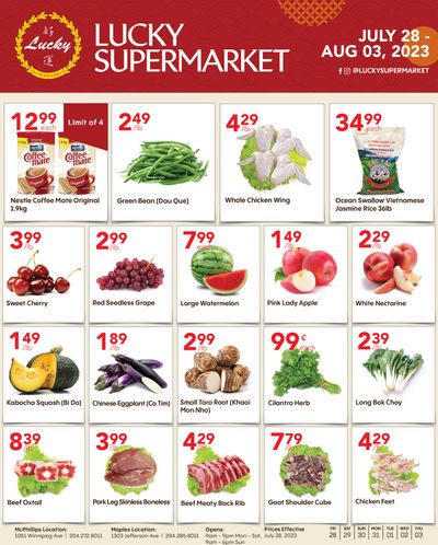 Lucky Supermarket (Winnipeg) Flyer July 28 to August 3