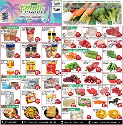 Ethnic Supermarket (Milton) Flyer July 28 to August 3