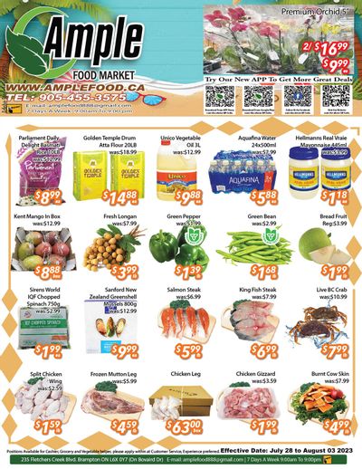 Ample Food Market (Brampton) Flyer July 28 to August 3