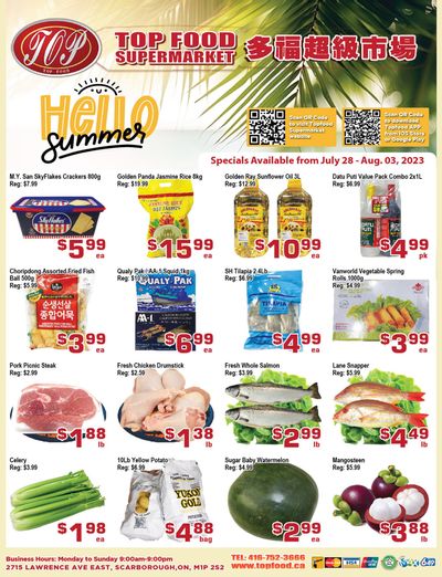 Top Food Supermarket Flyer July 28 to August 3