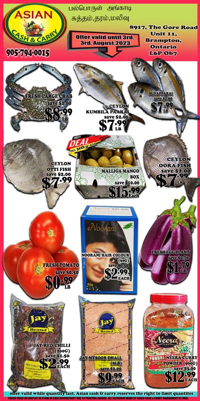 Asian Cash & Carry Flyer July 28 to August 3