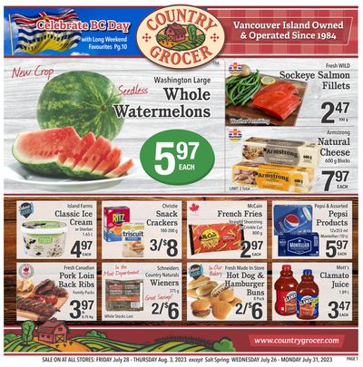 Country Grocer Flyer July 28 to August 3