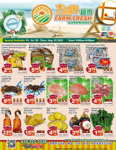 Farm Fresh Supermarket Flyer July 28 to August 3