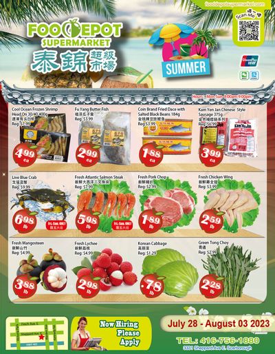 Food Depot Supermarket Flyer July 28 to August 3