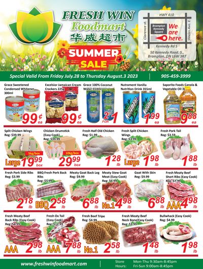 Fresh Win Foodmart Flyer July 28 to August 3