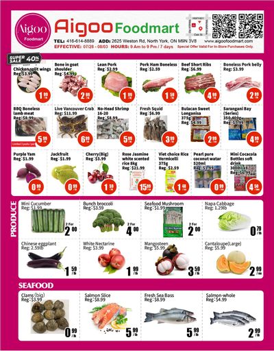 Aigoo Foodmart Flyer July 28 to August 3