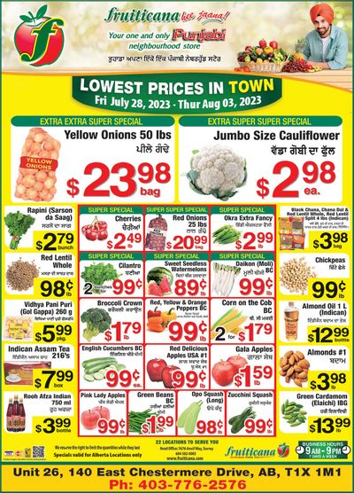 Fruiticana (Chestermere) Flyer July 28 to August 3
