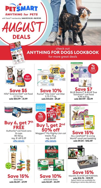 PetSmart August Deals Flyer July 31 to August 27