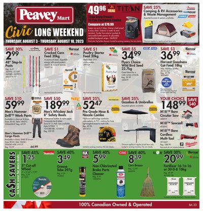 Peavey Mart Flyer August 3 to 10