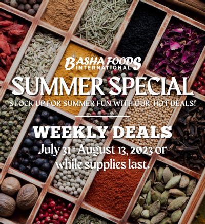 Basha Foods International Flyer July 31 to August 13
