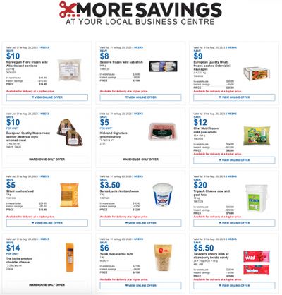 Costco Canada Business Centre Instant Savings Coupons / Flyer, until August 20