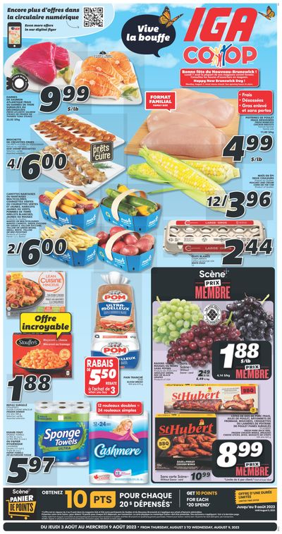 IGA (NB) Flyer August 3 to 9