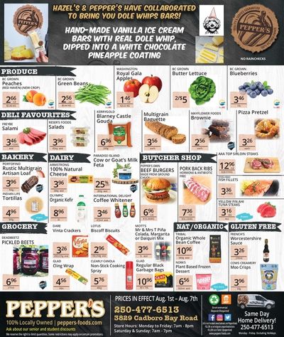 Pepper's Foods Flyer August 1 to 7