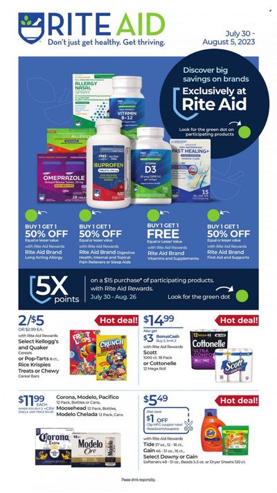 RITE AID Weekly Ad Flyer Specials July 30 to August 5, 2023