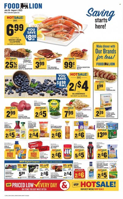 Food Lion (NC) Weekly Ad Flyer Specials July 26 to August 1, 2023