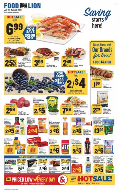 Food Lion (NC) Weekly Ad Flyer Specials July 26 to August 1, 2023