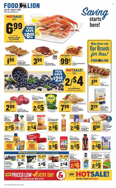 Food Lion (DE, MD) Weekly Ad Flyer Specials July 26 to August 1, 2023