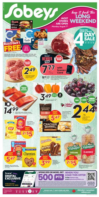 Sobeys (ON) Flyer August 3 to 9