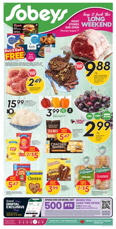 Sobeys (Atlantic) Flyer August 3 to 9