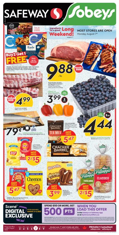Sobeys/Safeway (AB, SK & MB) Flyer August 3 to 9
