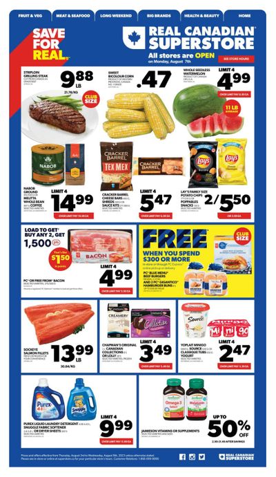 Real Canadian Superstore (West) Flyer August 3 to 9