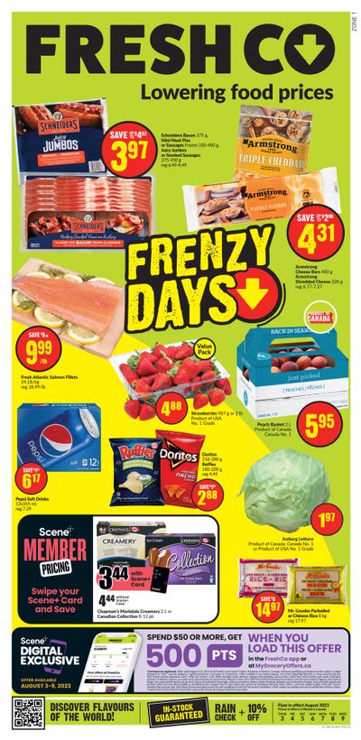 FreshCo (West) Flyer August 3 to 9