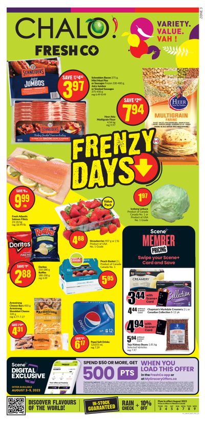 Chalo! FreshCo (West) Flyer August 3 to 9
