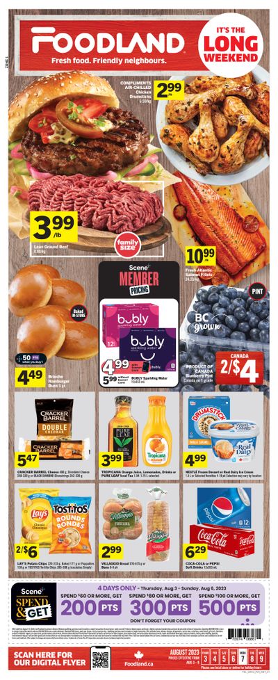 Foodland (ON) Flyer August 3 to 9
