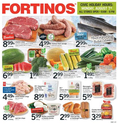 Fortinos Flyer August 3 to 9