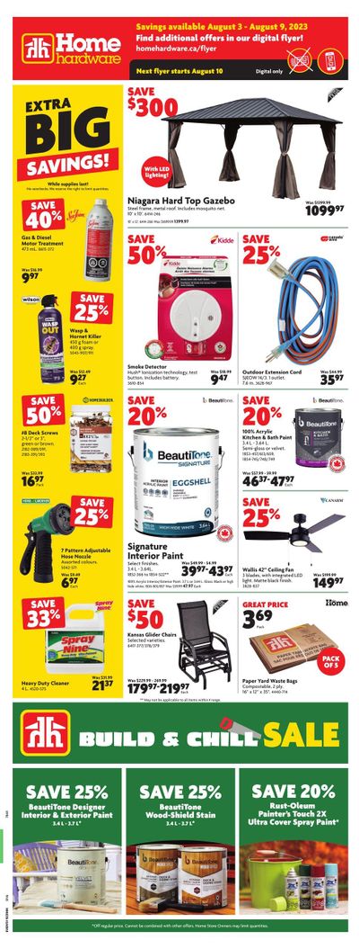 Home Hardware (ON) Flyer August 3 to 9