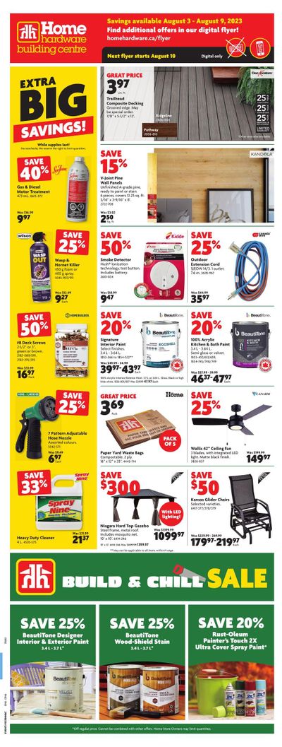 Home Hardware Building Centre (ON) Flyer August 3 to 9