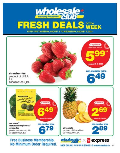 Wholesale Club (ON) Fresh Deals of the Week Flyer August 3 to 9
