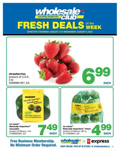 Wholesale Club (Atlantic) Fresh Deals of the Week Flyer August 3 to 9