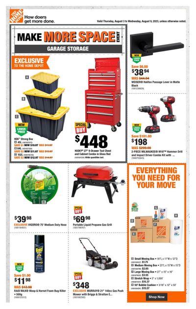 Home Depot (Atlantic) Flyer August 3 to 9