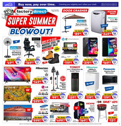 Factory Direct Flyer August 2 to 8