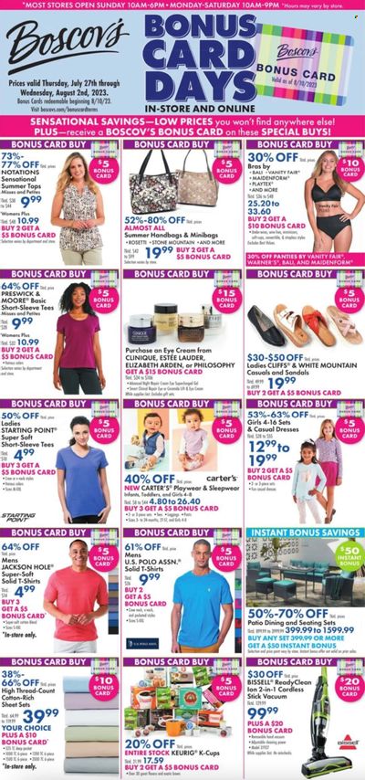 Boscov's (CT, DE, MD, NJ, NY, PA) Weekly Ad Flyer Specials July 27 to August 2, 2023