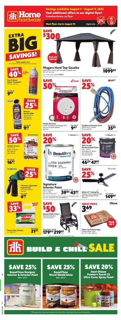 Home Hardware (Atlantic) Flyer August 3 to 9