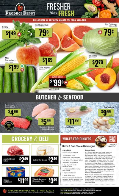 Produce Depot Flyer August 2 to 8