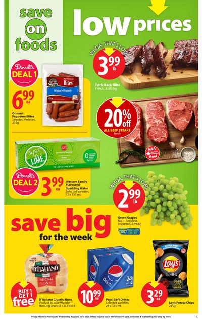 Save On Foods (SK) Flyer August 3 to 9