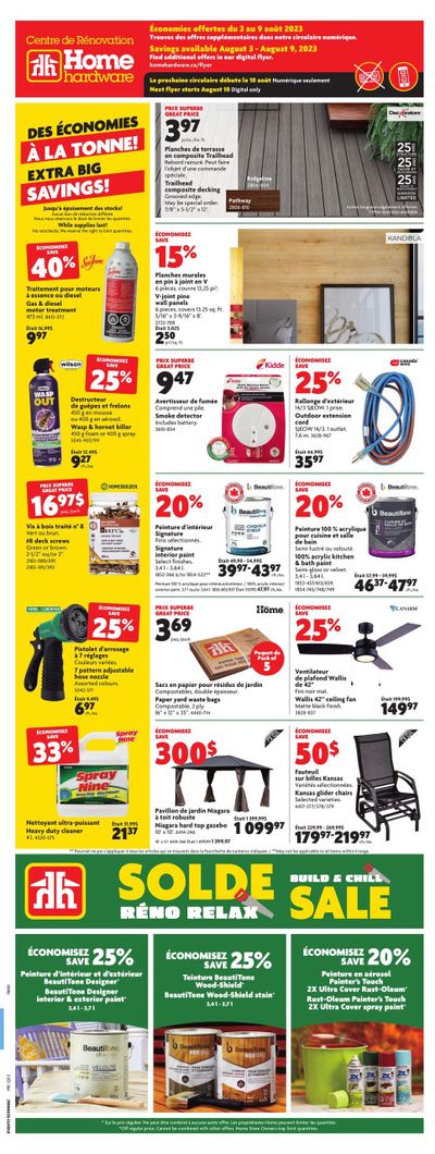Home Hardware Building Centre (QC) Flyer August 3 to 9