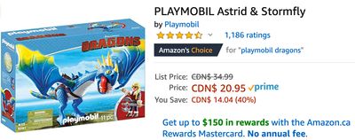Amazon Canada Deals: Save 40% on Playmobil Astrid & Stormfly + 30% on KitchenAid Drip Coffee Maker + 63% on Viski Channel Knife + More Offers
