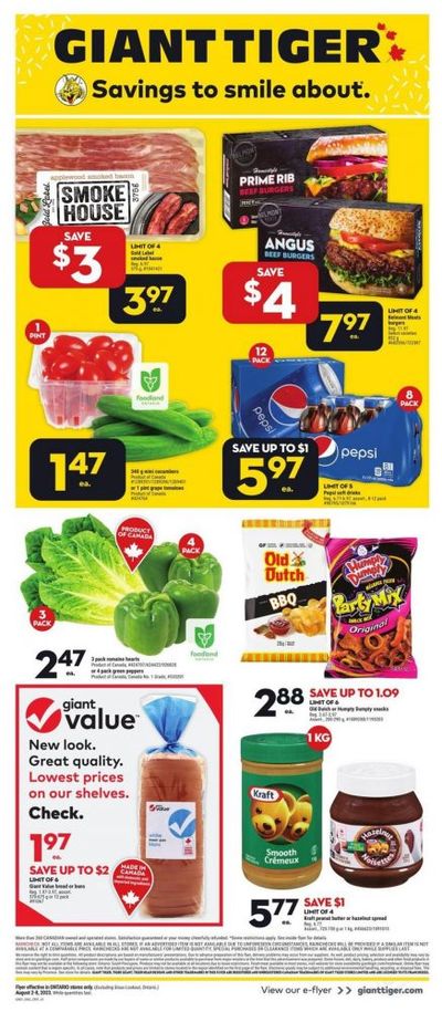Giant Tiger Canada Flyer Deals August 2nd – 8th