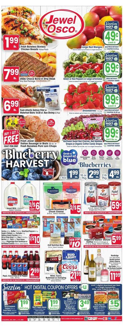 Jewel Osco (IN) Weekly Ad Flyer Specials July 26 to August 1, 2023