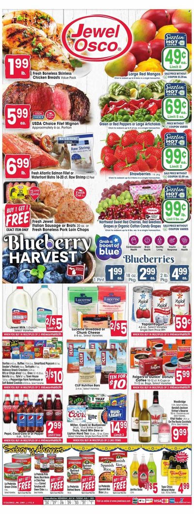 Jewel Osco (IL) Weekly Ad Flyer Specials July 26 to August 1, 2023
