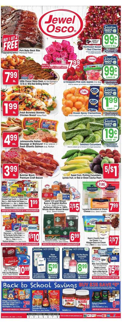 Jewel Osco (IL) Weekly Ad Flyer Specials August 2 to August 8, 2023