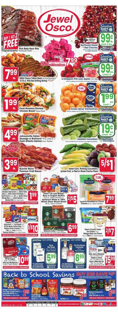 Jewel Osco (IL) Weekly Ad Flyer Specials August 2 to August 8, 2023