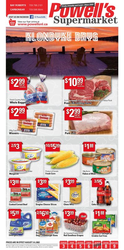 Powell's Supermarket Flyer August 3 to 9