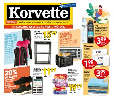 Korvette Flyer August 3 to 9