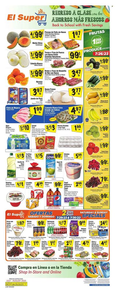 El Super (NV) Weekly Ad Flyer Specials July 26 to August 1, 2023