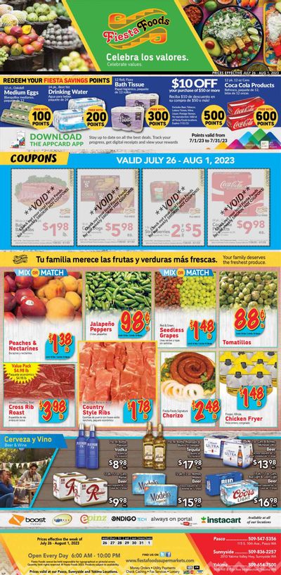 Fiesta Foods SuperMarkets (WA) Weekly Ad Flyer Specials July 26 to August 1, 2023